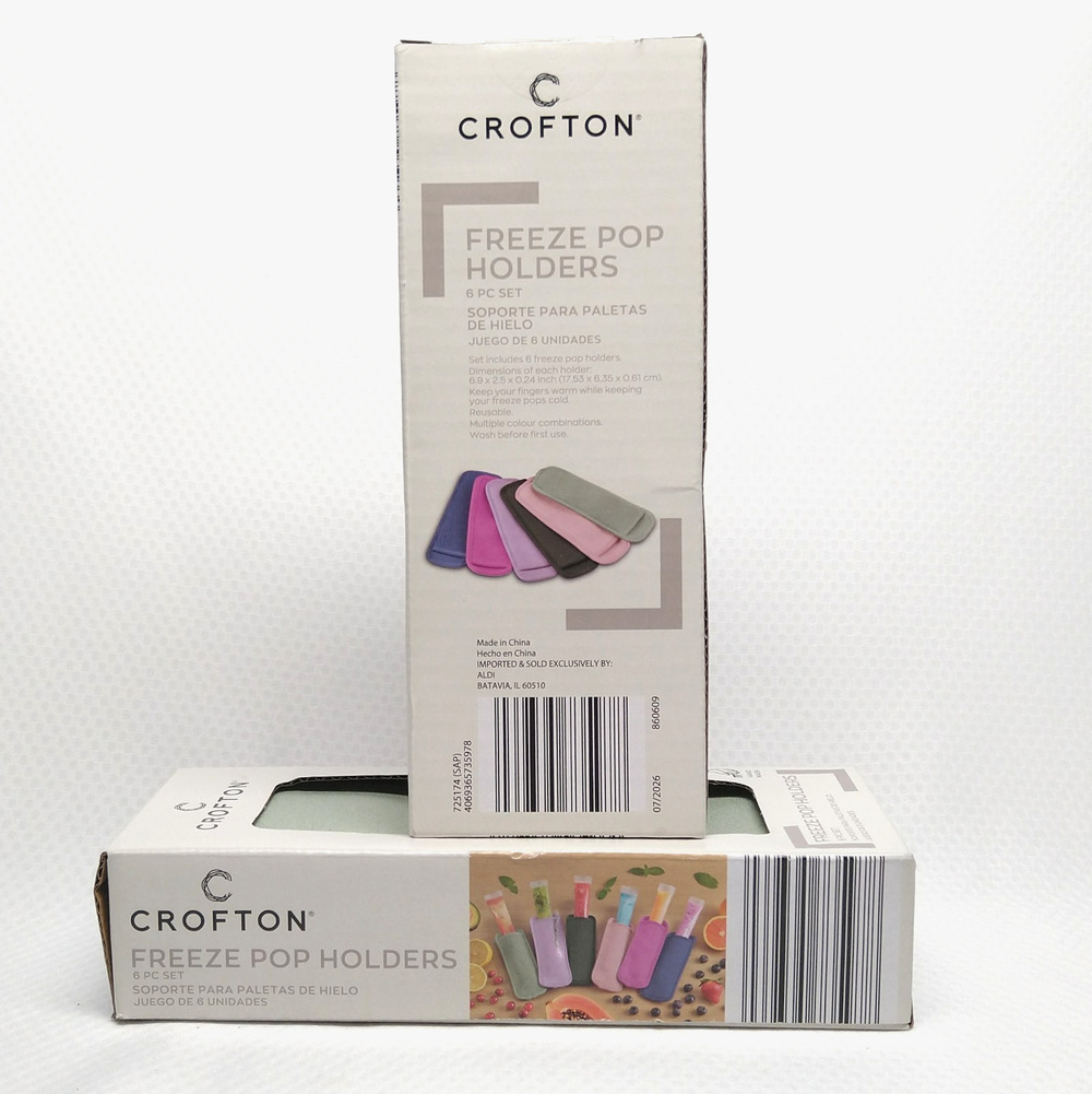 Crofton Freeze Pop Holders Neoprene Sleeves Ice Pop Lot of 2 Boxes Summer